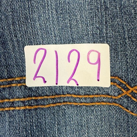 Cody James Mens Size 36x32 Straight Leg Denim Jeans Medium Wash Distressed Hem - Picture 11 of 11